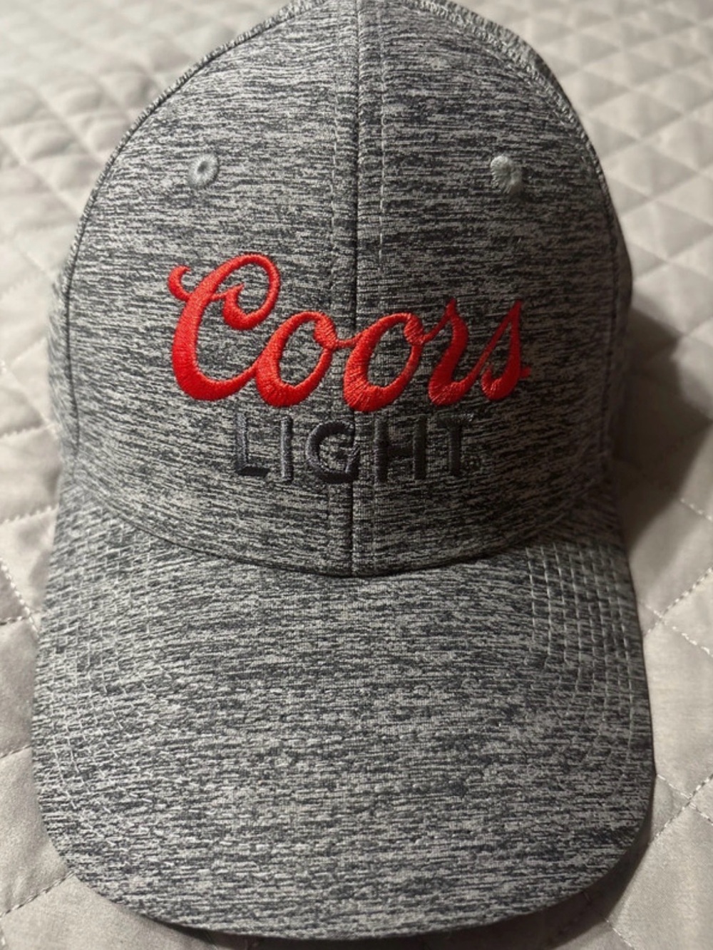 Coors Light Gray Heather Embroidered Baseball Cap